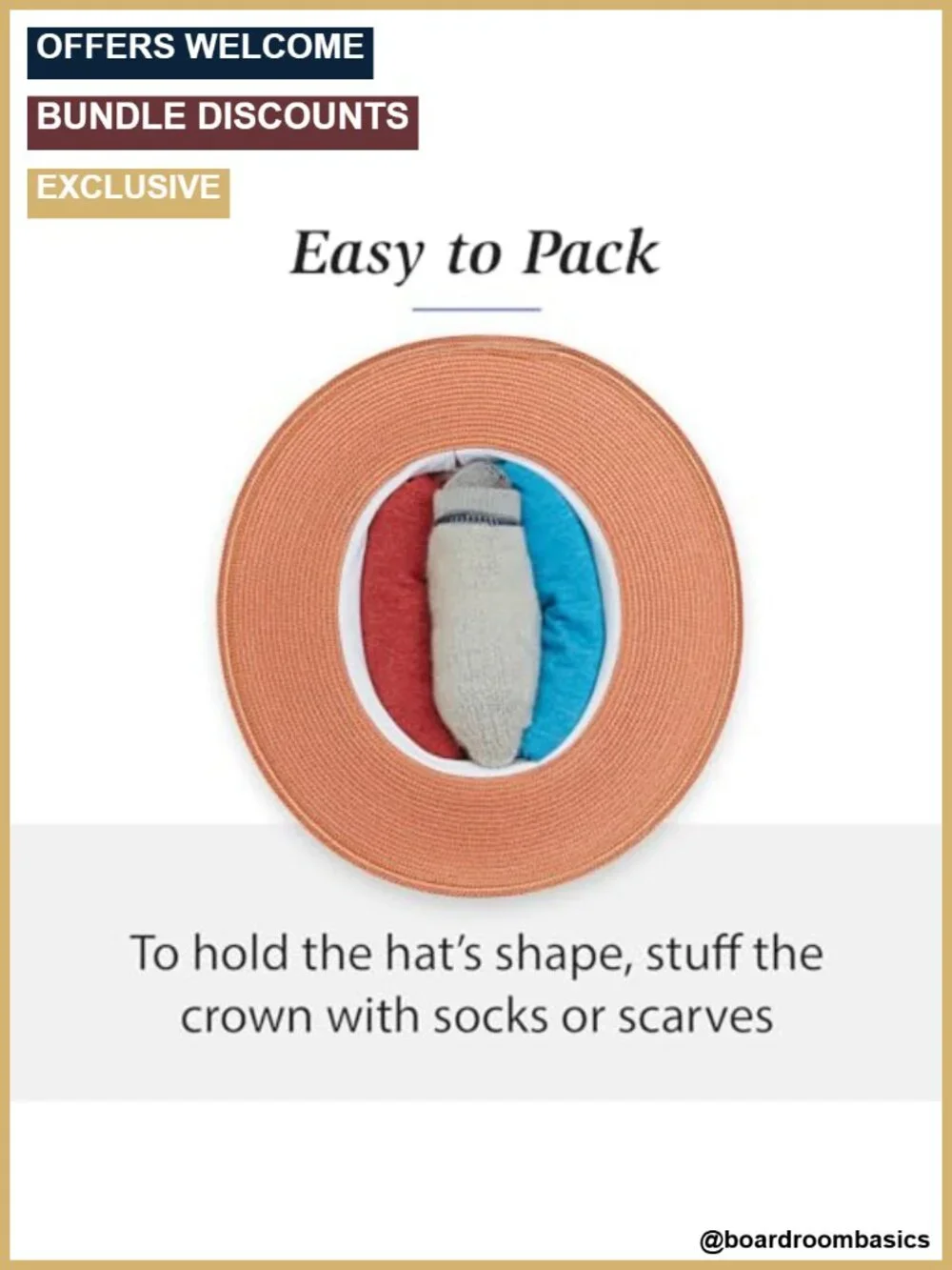 UPF 50+ Fedora Sun Hat Packable for Travel Hiking 3
